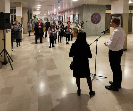 2022 wystawaGorliwość o dom Twój pochłania mnie- Galeria” Krużganek” UKSW